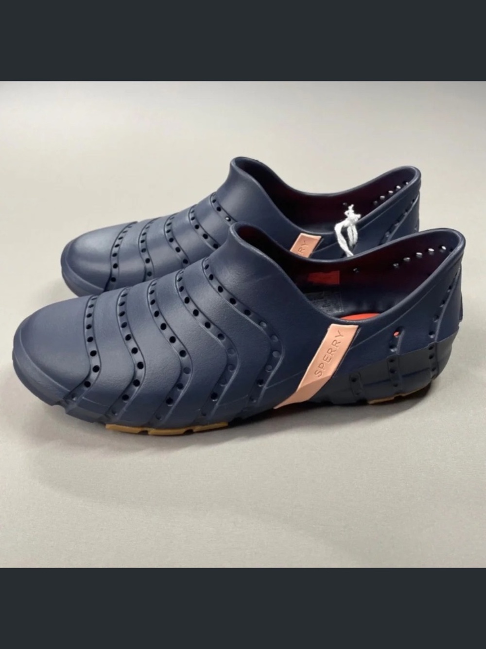 NEW Sperry Shoes Womens 8 blue water strider rubber slip on outdoor kayak boat - Picture 4 of 10